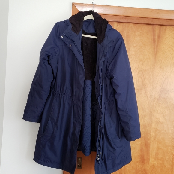 L.L. Bean Jackets & Blazers - **SALE!! L.L.Bean navy hooded winter coat